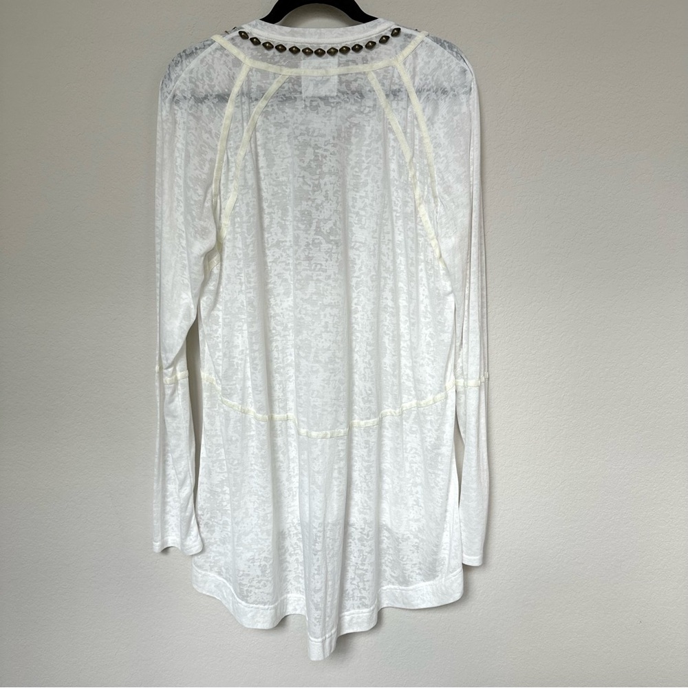 Double D Ranch Sheer Embellished and Beaded Long Sleeve Tunic 1X - Picture 4 of 12